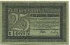 Zittau - Amtshauptmannschaft und Stadt - 1.1.1919 - 31.12.1919 - 25 Pfennig
