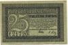Zittau - Amtshauptmannschaft und Stadt - 1.1.1919 - 31.12.1919 - 25 Pfennig