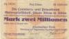 Zittau - Oberlausitzer Bank, Abteilung Allgemeine Deutsche Credit-Anstalt - 16.8.1923 - 2 Millionen Mark