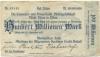 Zittau - Oberlausitzer Bank, Abteilung Allgemeine Deutsche Credit-Anstalt - 29.9.1923 - 100 Millionen Mark