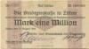 Zittau - Städte- und Staatsbank der Oberlausitz - 11.8.1923 - 1 Million Mark