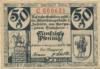 Zobten (heute: PL-Sleza) - Stadt - 25.10.1919 - 50 Pfennig 