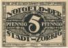Zörbig - Stadt - - 30.9.1921 - 5 Pfennig 