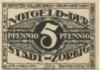 Zörbig - Stadt - - 30.9.1921 - 5 Pfennig 