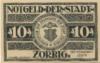 Zörbig - Stadt - - 30.9.1921 - 10 Pfennig 