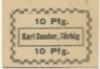 Zörbig - Zander, Emilie, Inhaberin von: Karl Zander, Kolonialwaren - -- - 10 Pfennig