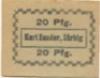 Zörbig - Zander, Emilie, Inhaberin von: Karl Zander, Kolonialwaren - -- - 20 Pfennig