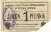 Zossen - Halbmondlager - -- - 1 Pfennig 
