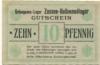 Zossen - Halbmondlager - -- - 10 Pfennig 