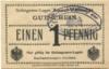 Zossen - Weinberge-Lager - -- - 1 Pfennig 