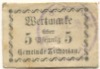 Zschorlau - Gemeinde - -- - 5 Pfennig 