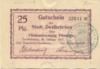 Zweibrücken - Stadt - 20.2.1917 - 25 Pfennig 