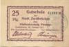 Zweibrücken - Stadt - 20.2.1917 - 25 Pfennig 