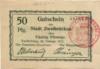 Zweibrücken - Stadt - 20.2.1917 - 50 Pfennig 