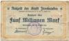 Zweibrücken - Stadt - 14.8.1923 - 5 Millionen Mark 