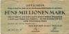 Zwickau - Stadt - 20.8.1923 - 5 Millionen Mark 
