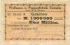 Zwönitz - Koch, Oscar, Pressspan- und Pappenfabrik - 18.8.1923 - 1 Million Mark 