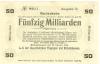 Böhringen-Rickelshausen (heute: Radolfzell) - AG der Ziegelfabriken Thayngen und Rickelshausen - 22.10.1923 - Ende November 1923 - 50 Milliarden Mark 