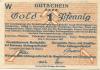 Eulau-Wilhelmshütte (heute: PL-Ilava) - Wilhelmshütte AG für Maschinenbau und Eisengießerei - 3.11.1923  1 Gold-Pfennig 