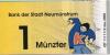 Neumünster - Bank der Stadt Neumünstrum - 2009 - 1 Münzter 