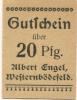 Bödefeld-Land (Westernbödefeld) (heute: Schmallenberg) - Engel, Albert  - -- - 20 Pfennig 