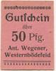 Bödefeld-Land (Westernbödefeld) (heute: Schmallenberg) - Wegener, Anton  - -- - 50 Pfennig 
