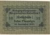 * - Kriegsgfangenen-Bergarbeiter-Bataillon I - 15.12.1917 - 10 Pfennig 