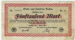 Aachen - Stadt- und Landkreis - 1.2.1923 - 5000 Mark 