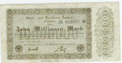 Aachen - Stadt- und Landkreis - 20.7.1923 - 10 Millionen Mark 
