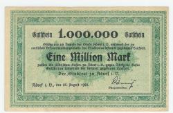 Adorf - Stadt - 25.8.1923 - 1 Million Mark 