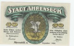 Ahrensbök - Stadt - Dezember 1920 - 50 Pfennig 