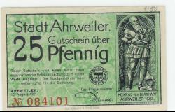 Ahrweiler (heute: Bad Neuenahr) - Stadt - 15.8.1921 - 25 Pfennig 