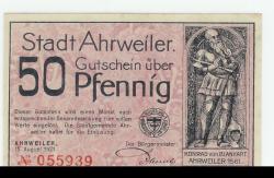 Ahrweiler (heute: Bad Neuenahr) - Stadt - 15.8.1921 - 50 Pfennig 