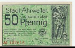 Ahrweiler (heute: Bad Neuenahr) - Stadt - 15.8.1921 - 50 Pfennig 