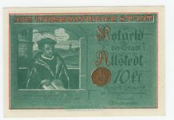 Allstedt - Stadt - 1.10.1921 - 10 Pfennig