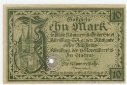 Altenburg - Stadt - 15.11.1918 - 10 Mark