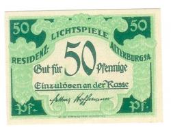 Altenburg - Residenz-Lichtspiele, Amalienstr. 4 - -- - 50 Pfennig
