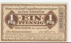 Alten-Grabow (heute: Möckern) - Mannschaftsgefangenenlager - 1.1.1916 - 1 Pfennig