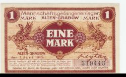 Alten-Grabow (heute: Möckern) - Mannschaftsgefangenenlager - 1.6.1916 - 1 Mark 