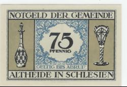 Altheide - Gemeinde - -- - 75 Pfennig