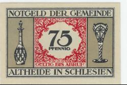Altheide - Gemeinde - -- - 75 Pfennig