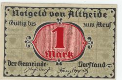 Altheide - Gemeinde - -- - 1 Mark