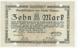 Altona - Stadt - 28.10.1918 - 1.12.1918 - 10 Mark