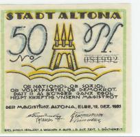 Altona - Stadt - 12.12.1921 - 50 Pfennig