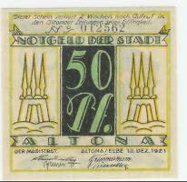Altona - Stadt - 12.12.1921 - 50 Pfennig