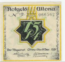 Altona - Stadt - 12.12.1921 - 75 Pfennig