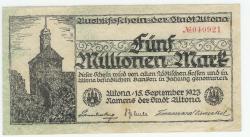Altona - Stadt - 15.9.1923 - 5 Millionen Mark