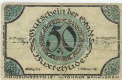 Altona - Altonaer Bankverein - - 1.10.1921 - 50 Pfennig