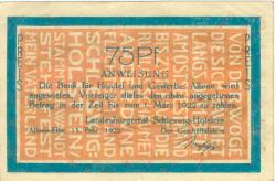 Altona - Landesbürgerrat - 15.2.1922 - 1.3.1922 - 75 Pfennig