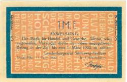 Altona - Landesbürgerrat - 15.2.1922 - 1.3.1922 - 1 Mark